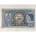 Bermuda 1953 4d Black & Bright Blue Used SG 141...