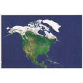 North America Satellite Picture Postcard unused...