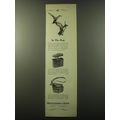 1960 Abercrombie & Fitch Ad - Revolving Seat and Shell Box; Austrian Shell Bag