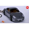 VERY RARE KEYCHAIN SILVER PORSCHE CAYMAN S CUST...