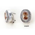 Casting Silver Earrings w/ CZ - Taupez - ER-SV1...