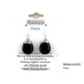 Semi Precious Stone Earrings - Onyx- " BALANCE ...