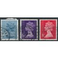 QEII Machin: 4½p, 5½p & 8p - GB 1973 - 1973 - S...