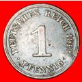 Ⰶ EAGLE 1890-1916:GERMANY★1 PFENNIG 1913G WILLI...