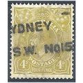 Australia 1929 SG102 4d Yellow-Olive Good/Fine ...