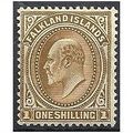 Falkland Islands 1904 SG48 1/- Brown Mounted Mi...