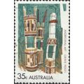 AUSTRALIA, Aboriginal Art, Grave Posts, green-g...