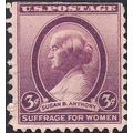 USA, PEOPLE, Susan B Anthony, violet 1936, 3c