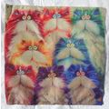 Cat Pillow Cover 17 x 17 8 Cats Slip Cover Home...