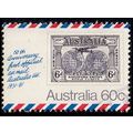 Australia 1981 Air Mail 60c Used Stamp stamp on...