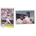 Two 1982 Donruss Reggie Jackson baseball cards ...