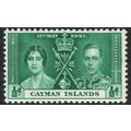 Cayman Islands 1937 Coronation ½d Green SG112 MM