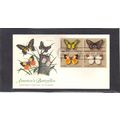 FDC Fleetwood 1712-1715 13c Butterflies (Cachet...