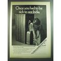 1969 Air-India Airlines Ad - Once you had to be rich to see India