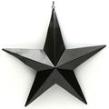 7" Brown Star Set of 6