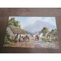 1940s Postcard - An Old Irish Village / Eire - ...