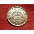 1942 George VI threepence.