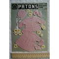 1977 Patons 1420 coat, dress, bootees, bonnet &...