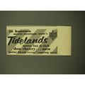 1961 Tidelands Motor Inn & Club Ad - In houston...