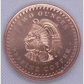 2 Oz Copper Collectible Aztec Mayan Calendar Be...