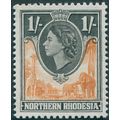 Northern Rhodesia 1953 1s. orange-brown & black...
