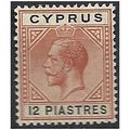 Cyprus 1913 SG82 12pi Chestnut & Black Mounted ...