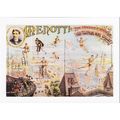 Postcard Poster Art Menotti High Wire Cyclist S...