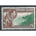 Pitcairn Islands 1940 SG8 2/6d Green & Brown Mo...