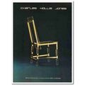charles hollis jones 1977 highback lucite brass...