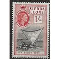 Sierra Leone 1956 SG217 1/- Black & Scarlet Mou...
