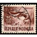 Indonesia 1956 Animals 25Sen Used Stamp Lingsang