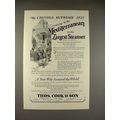 1926 Thos. Cook & Son Cruise Ad - Franconia, Homeric - Largest Steamer