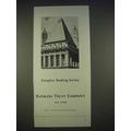 1940 Bankers Trust Company Ad - Complete Service