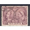Canada 1897 Sg131 10c purple very fine used (CB)