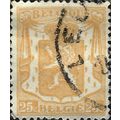 BELGIUM, Lion, Coat of Arms, yellow 1946, 25c, #2