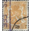 BELGIUM, Lion, Coat of Arms, yellow 1946, 25c, #3