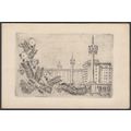 Block Printed Christmas and New Year Card, Pols...