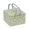 HobbyGift Large Twin Lid Sewing Basket Box - Sq...