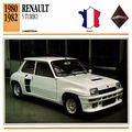Collectors Club card. Classic Cars. Renault 5 T...
