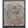 1855 SG70 6d Pale Lilac Watermark Emblems Good ...