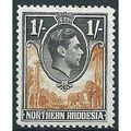 Northern Rhodesia 1938 SG40 1/- Yellow-Brown & ...