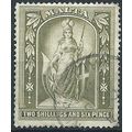 Malta 1919 SG87 2/6d Olive-Green Fine Used .. ..