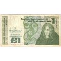 IRISH pound banknote CCK 198752 09-01-89
