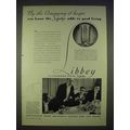 1940 Libbey Glassware Ad - By The Company it Keeps