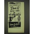 1940 Don Q Rum Ad - Cool Refreshing Rum and Soda