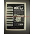 1956 Edixa Rangefinder Model C Camera Ad - Finest!!