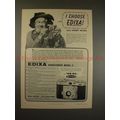 1956 Edixa Rangefinder Model C Camera Ad - Gabby Hayes!