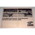 1966 GMC Pickup Truck Ad - Rush Hour Traffic!