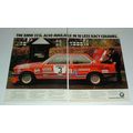 1980 2-page BMW 323i Car Ad - In 18 Less Racy C...