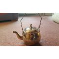 Vintage, Engraved Brass Teapot / Kettle, Excell...